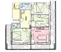 Geräumiges Appartement - 80m² für max. 7 Personen